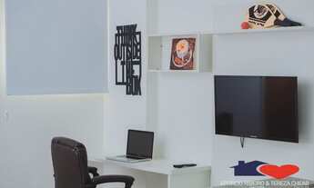 Imagem 7: Flat porteira fechada na orla da Pituba planejado, decorado