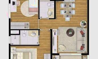 Imagem 5: Apartamento com 2 dormitórios para alugar, 54 m² por R$ 3.766,46/mês - Vila Gumercindo - S