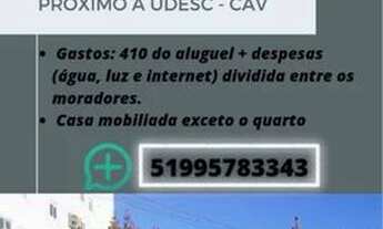 Imagem: Vaga em república próximo ao cav - Udesc