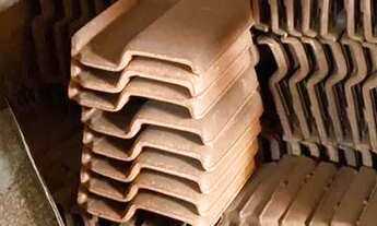 Imagem: Telha romana cerâmica 1 real unidade lote