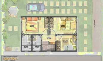 Imagem 3: Santa América - Casa 3 quartos, sendo 2 suítes