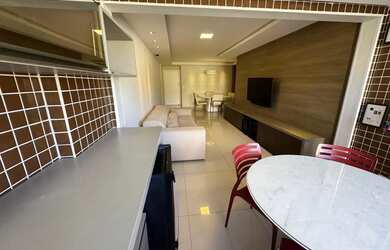 Imagem 6: Apartamento à venda na Av Jatiúca, com 120 m2, 3 suítes, mobiliado e totalmente nascente