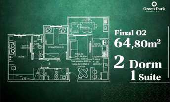 Imagem 7: Cotas de Apartamento 2 dormitórios com Varanda e Suíte - Agende sua visita - Preço Abaixo