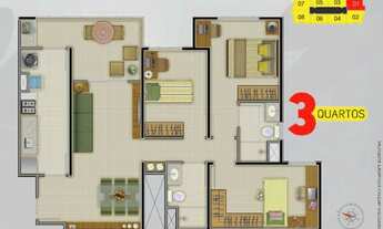 Imagem 3: Ap de 2 Quartos Via Solere de 66m² com Lazer Completo (Sinal de 48 Mil
