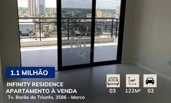 Imagem 4: Apartamento para venda tem 122 metros quadrados com 3 quartos em Marco - Belém - Pará