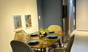 Imagem 2: Studio mobiliado para venda com 34 m², bom para investir com lazer e segurança no Centro d