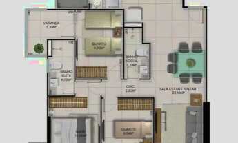 Imagem 4: Apartamento 3 quartos em Praia da Costa