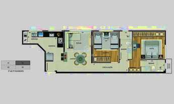 Imagem 14: Apartamento à venda 2 quartos 1 suíte 2 vagas - Lourdes