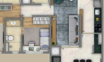 Imagem 7: Apartamento 67M², 2 quartos, 2 banheiros sendo 1 suíte e 1 vaga de garagem