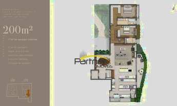 Imagem 5: Apartamento com 3 dormitórios à venda, 200 m² por R$ 4.978.152 - Batel - Curitiba/PR