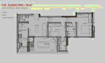 Imagem 4: 79 M² 2 SUÍTES 1 VAGA NO MELHOR PARQUE PARTICULAR DE SP