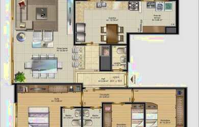 Imagem 4: Apartamento de 123 metros quadrados no bairro Bela Vista com 3 quartos