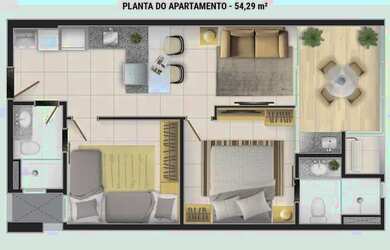 Imagem 11: Apartamento Novo à venda por R$ 442.870 - Praia de Iracema - Fortaleza/CE