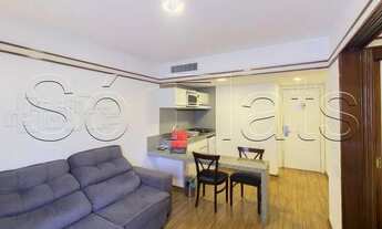 Imagem 2: Flat Le Premier disponível para entrada imediata com 1 dormitório e com serviços no Jardin