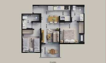 Imagem 2: Apartamento de 2 quartos com 2 suítes à venda no Bairro São Pedro em Juiz de Fora