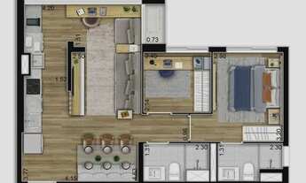 Imagem 4: Apartamento 57 m2 com 2 quartos em Vila Progredior - São Paulo - SP