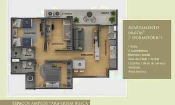 Imagem 4: APARTAMENTO DE 3 QTOS AO LADO DA HAVAN NA AV DAS TORRES