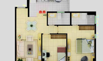 Imagem 4: Palm Beach residence, o melhor prédio da região o oeste, area 73m2