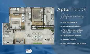 Imagem 2: Apart 2 Dorms, Entrada Baixa, Caicara, JGA939