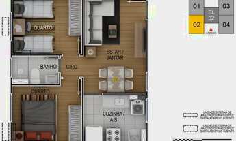 Imagem 2: Apartamento Apartamento com 2 dormitórios