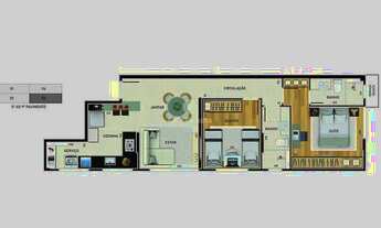 Imagem 15: Apartamento à venda 2 quartos 1 suíte 2 vagas - Lourdes
