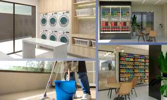 Imagem 2: Apartamento de luxo com 02 quartos (1 suíte) e 62 m²