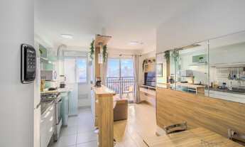 Imagem: Apê iluminado e com vista alta no Brás