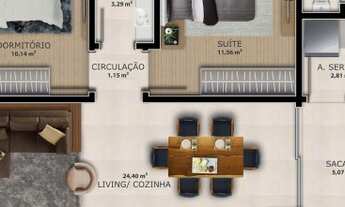 Imagem 3: Lindo apartamento no cento de Navegantes Residencial Austin REF: 1252