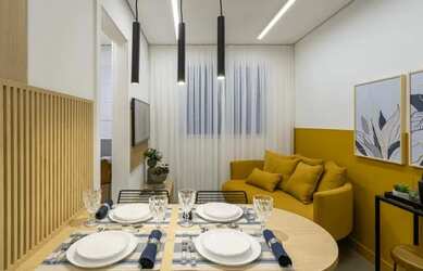 Imagem 6: Apartamento para venda possui 38 metros quadrados com 2 quartos em Santa Maria - Santo And