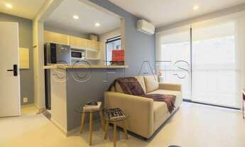 Imagem 2: Flat Espaço Alpha disponível para locação na Vila Olímpia com 40m² contendo 1 dormitório e