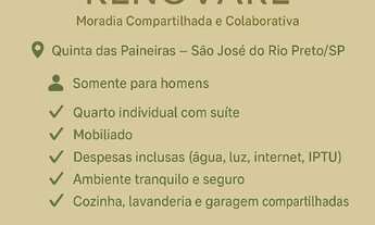 Imagem 5: QUARTO SUITE MOBILIADO PARA HOMENS SJRP
