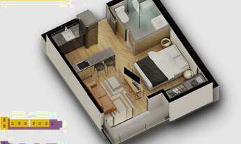 Imagem 2: Studio no Centro OnMarechal 01 vaga de moto !!!