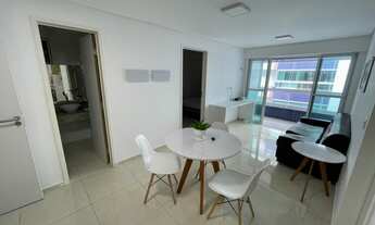 Imagem 2: Apt mobiliado para aluguel possui 60m2 com 2 quartos, pé na areia em Bessa - João Pessoa