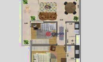 Imagem: Apartamento com 2 dormitórios, 65 m²