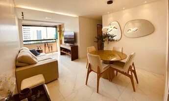 Imagem 2: Apartamento de 79 m2, com 3 quartos, suíte, lazer em Casa Amarela - Recife - PE