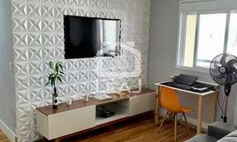 Imagem 2: Apartamento de 70 m², com 2 dormitorios, sala e vaga de garagem, mobiliado à venda, Vila