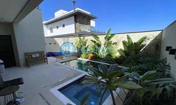 Imagem 2: Casa Alto Padrão de 220m² - 3 suítes- área gourmet e piscina aquecida à venda no Condomíni