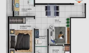 Imagem 2: Apartamento 1 dormitórios à venda Camobi Santa Maria/RS