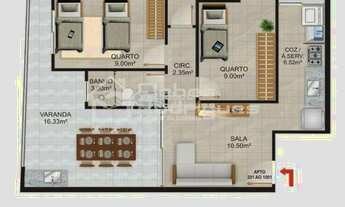 Imagem 7: Residencial Maximus com 2 ou 3 com Área de Lazer na Praia do Morro