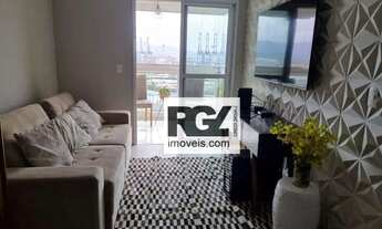 Imagem 2: Apartamento com 2 dormitórios para alugar, 64 m² por R$ 4.900,00/mês - Aparecida - Santos