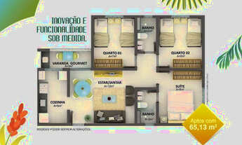 Imagem 5: 66- Village das Palmeiras Prime, Apartamento na Cohama, com suíte e 2 quartos