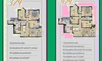 Imagem 12: Apartamento 3 e 4/4 com suite e varanda 2 vagas de 87 a 113 m²