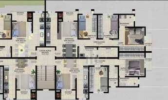 Imagem 2: Apartamento com 2 dormitórios à venda, 57 m² por R$ 254.000,00 - Aririú - Palhoça/SC