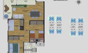 Imagem 4: Luzitá NOVO com 3 Quartos e SOMBRA 64 m2 [1625