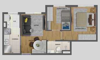 Imagem 2: Apartamento para venda com 38 metros quadrados com 2 quartos em Brás - São Paulo - SP