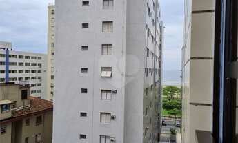 Imagem 2: Apartamento 2 Dormitórios na Quadra da Praia do Gonzaga com Varandas e Vaga Demarcada