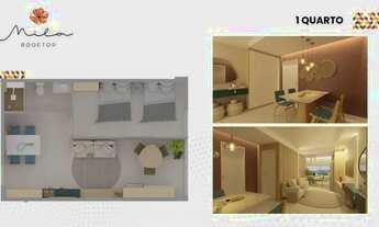 Imagem 4: Apartamento de 1 a 3 Quartos próxima a Marina das Campas c lazer no roodtopo e wine bar Ap