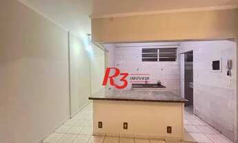 Imagem 2: Apartamento com 1 dormitório para alugar, 35 m² por R$ 3.000,02/mês - Aparecida - Santos/S