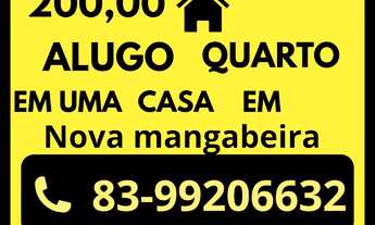 Imagem: Alugo quarto em nova mangabeira
