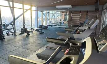 Imagem 3: Apartamento estilo studio de 40m² com móveis fixos, e uma vista de tirar o fôlego. Possui